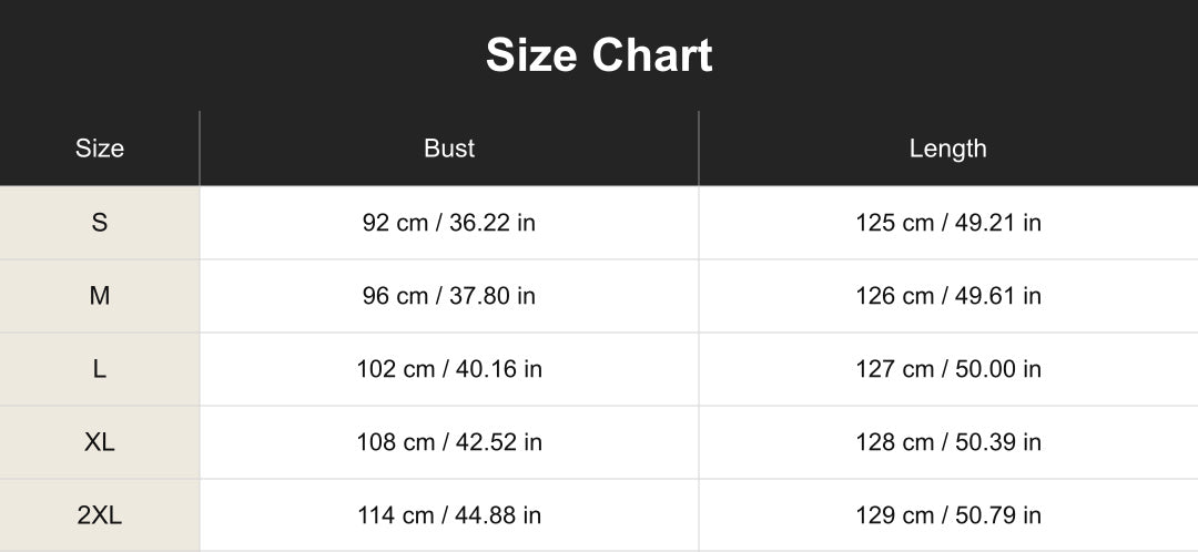 Aloveta cuct266117 size chart