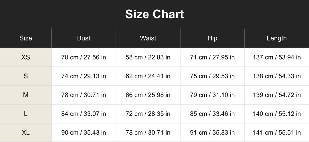 Aloveta cuct266149 size chart