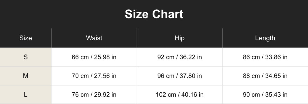 Aloveta cuct266169 size chart