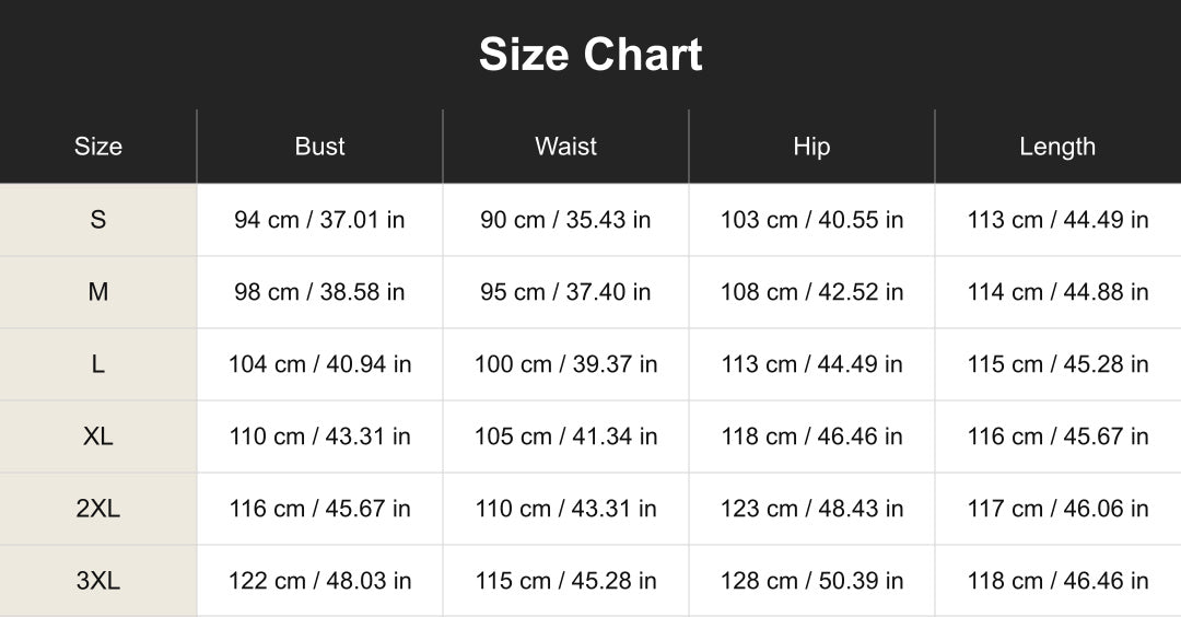 Aloveta cuct267131 size chart