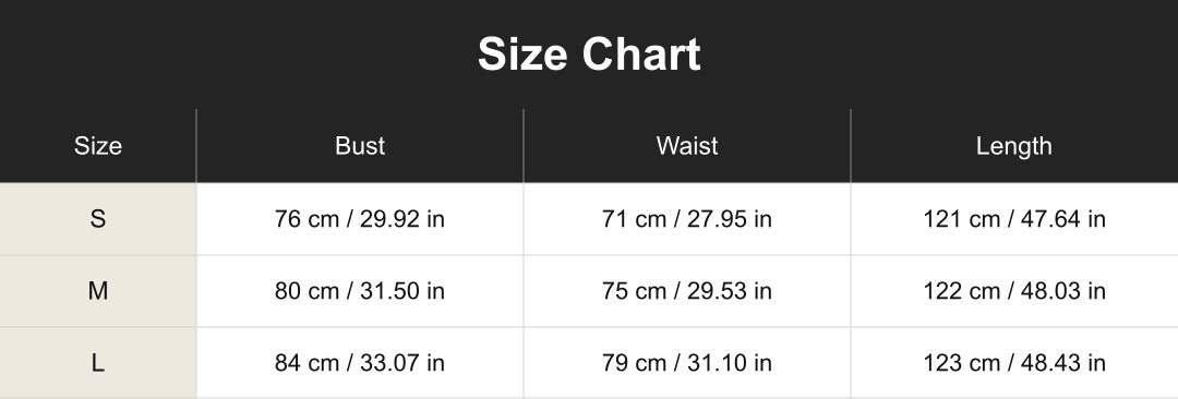 Aloveta cuct267165 size chart