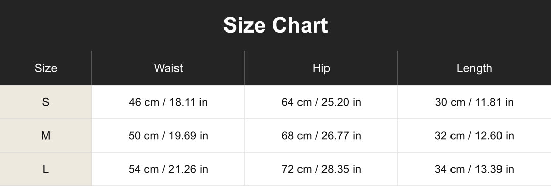 Size chart for cuac260719