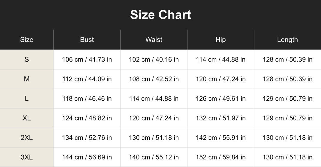 Aloveta cuct260456 size chart