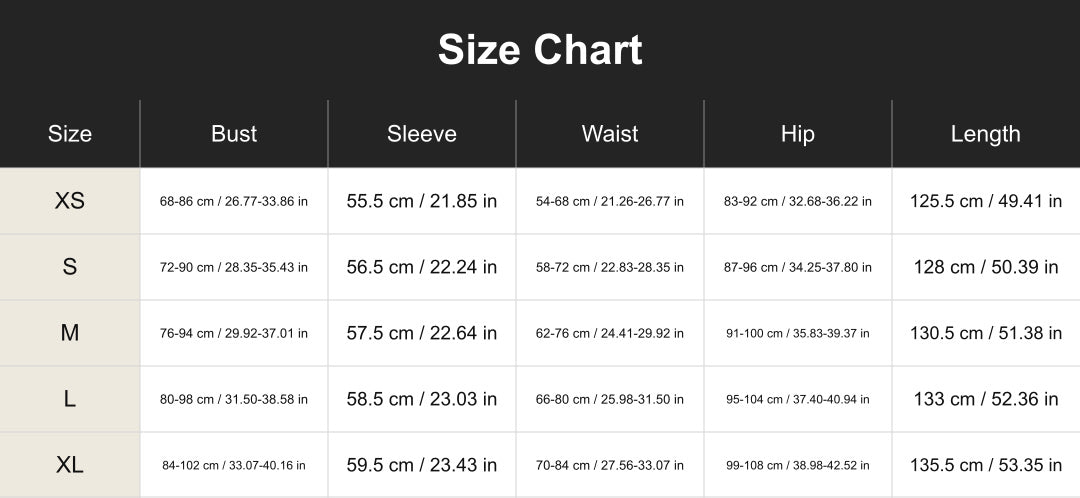 cuct260497 size chart