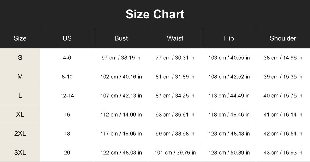 cuct260498 size chart