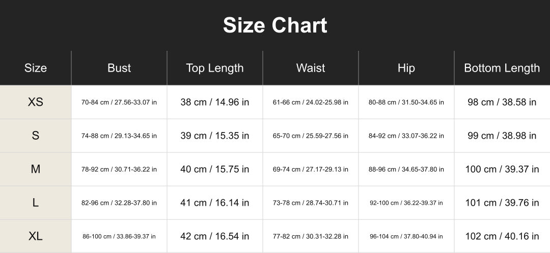 cuct260507 size chart