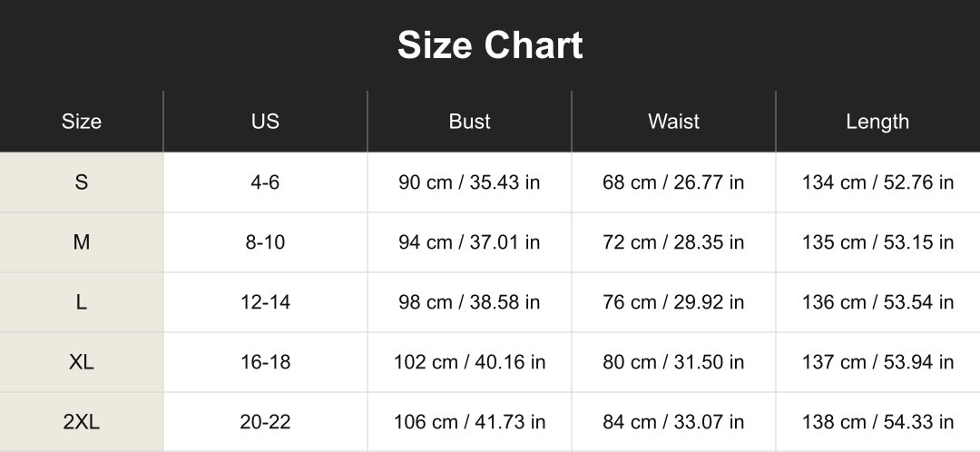 cuct260530 size chart