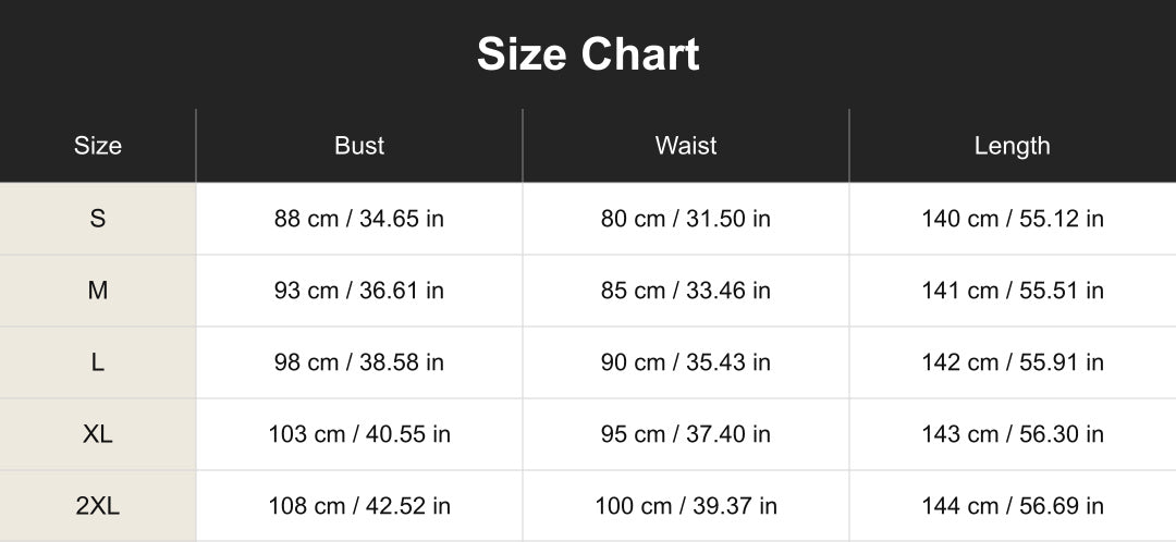 Aloveta cuct260543 size chart