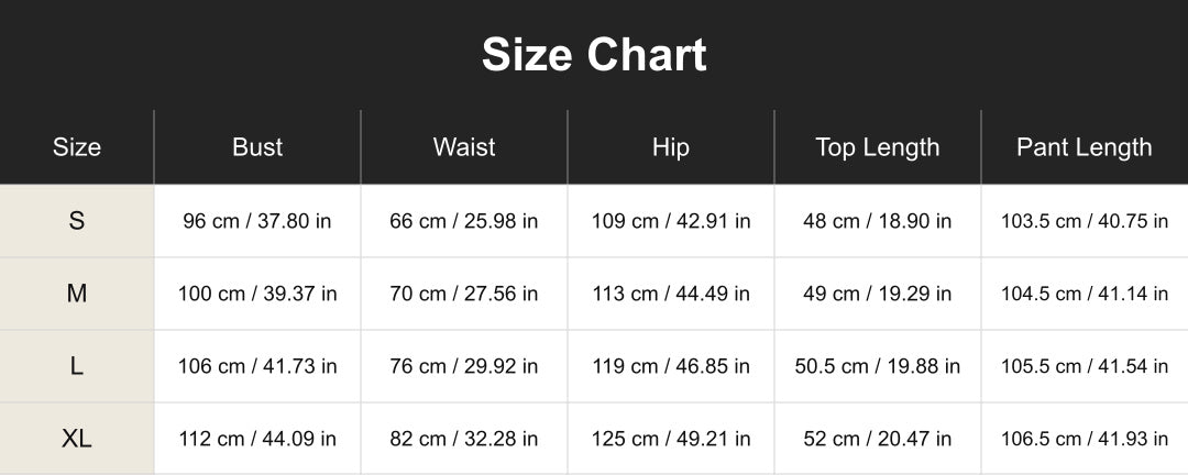 Aloveta cuct260560 size chart