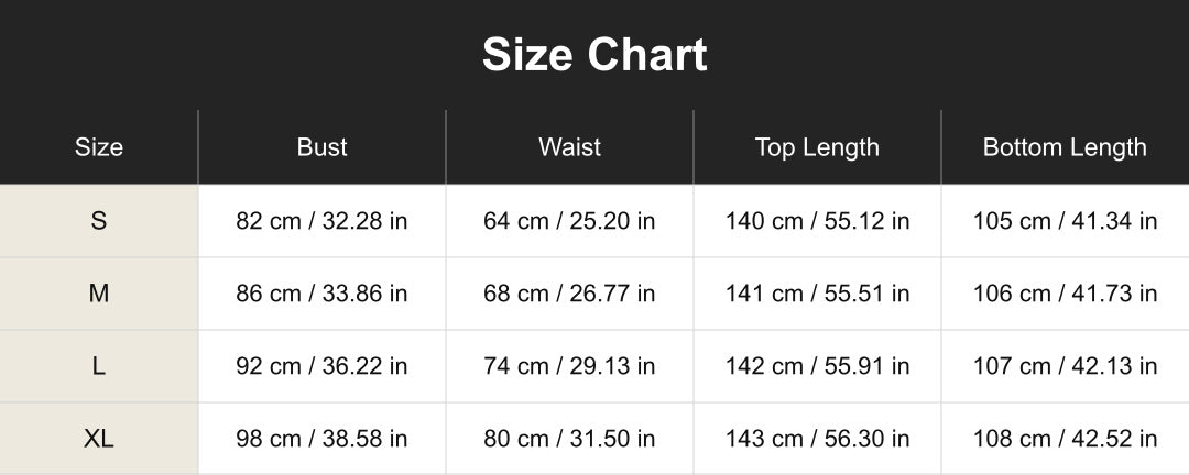 Aloveta cuct260567 size chart