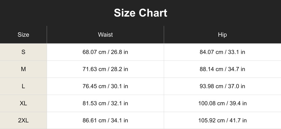 Aloveta cuct260663 size chart