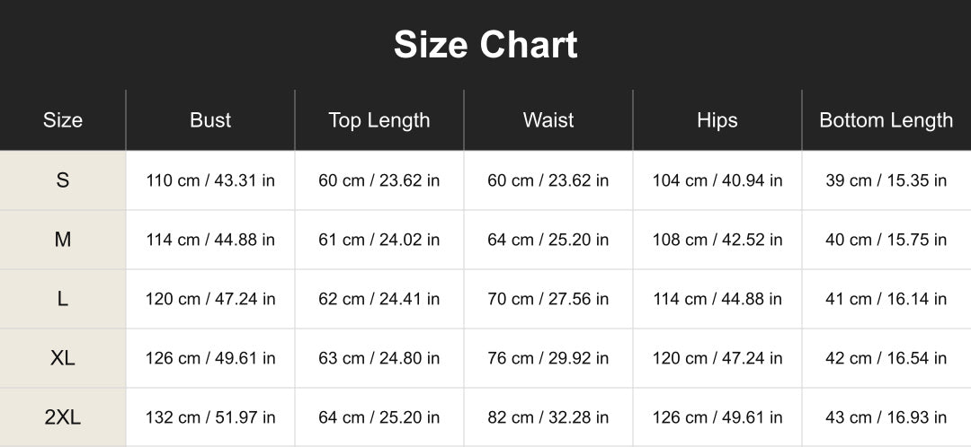 cuct260786 Size Chart