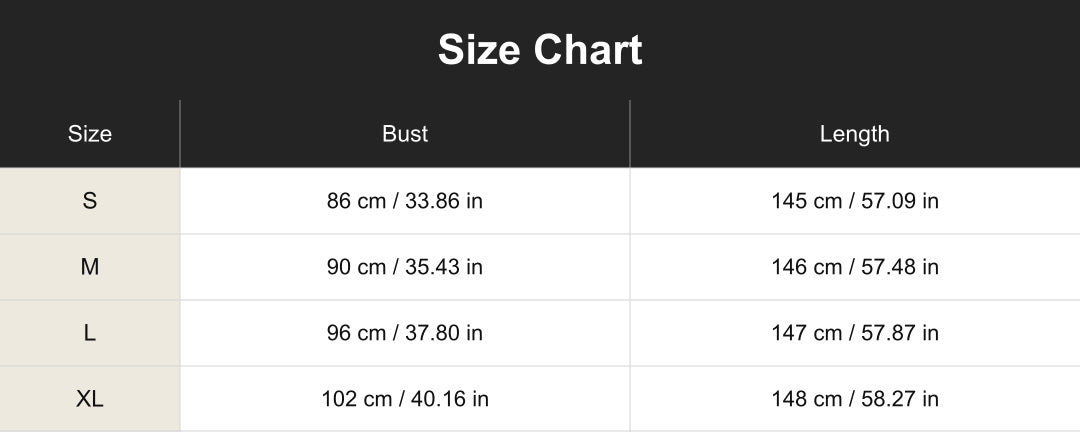 cuct260795 Size Chart