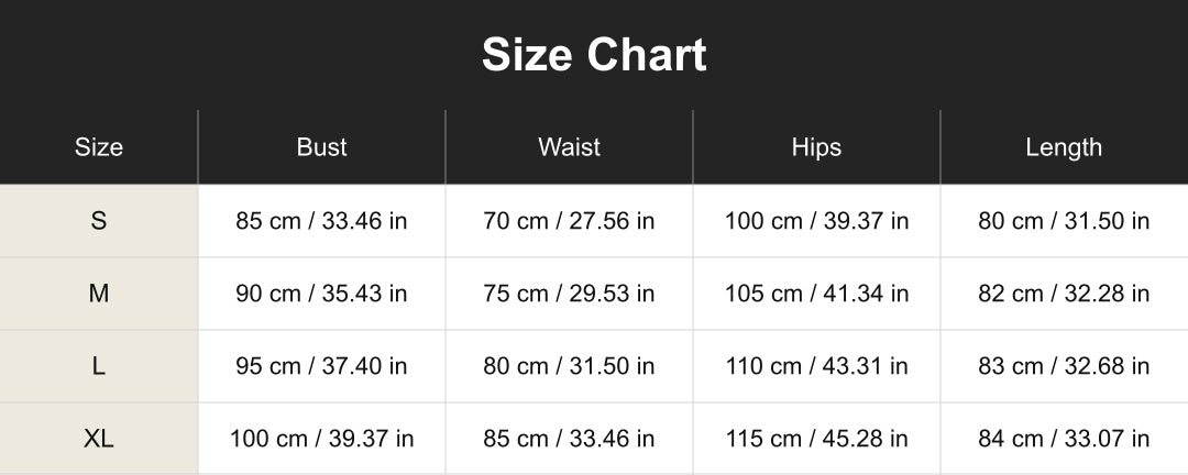 Aloveta cuct266160 size chart
