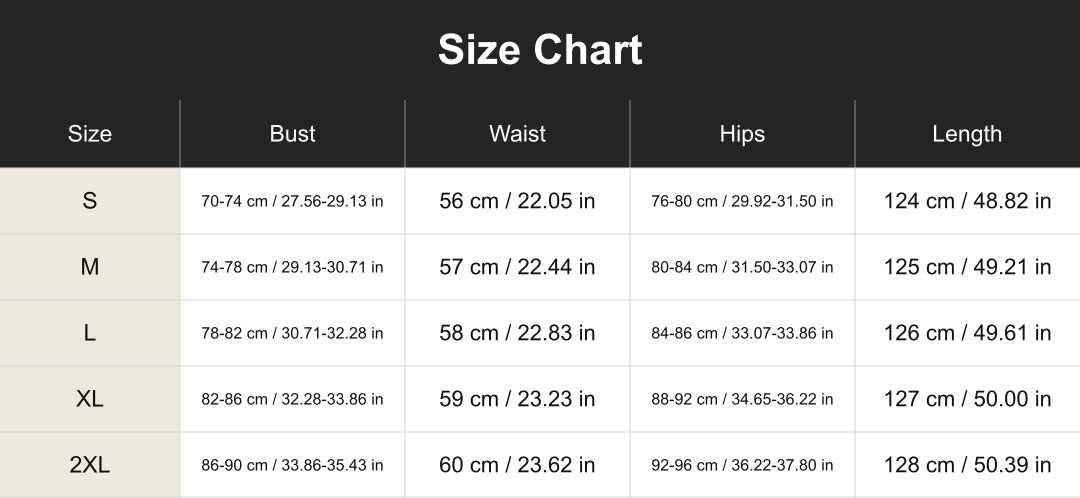 Aloveta cuct266165 size chart